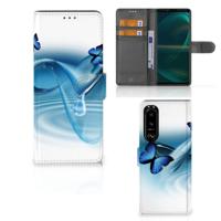 Sony Xperia 5III | Telefoonhoesje | Met pasjeshouder | Vlinders