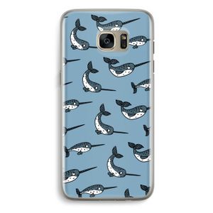 Narwhal: Samsung Galaxy S7 Edge Transparant Hoesje