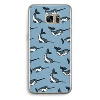 Narwhal: Samsung Galaxy S7 Edge Transparant Hoesje