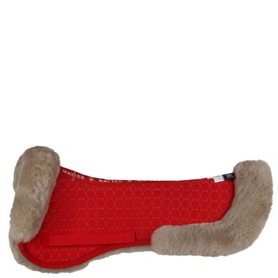 Mattes zadelonderlegger rood maat:full