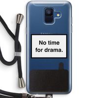 No drama: Samsung Galaxy A6 (2018) Transparant Hoesje met koord