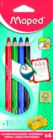 Whiteboardpotlood maped markerpeps set 4 kleuren