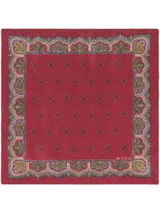 ETRO paisley-print silk scarf - Rouge