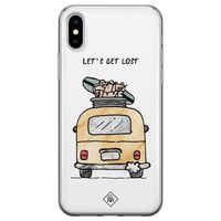 iPhone X/XS siliconen hoesje - Let's get lost