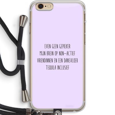 Tequila: iPhone 6 PLUS / 6S PLUS Transparant Hoesje met koord