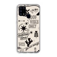 Good vibes: Samsung Galaxy M31 Transparant Hoesje Good vibes: Samsung Galaxy M31 Transparant Hoesje