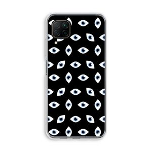 Eyes pattern: Huawei P40 Lite Transparant Hoesje