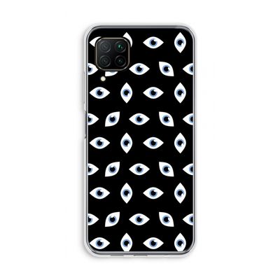 Eyes pattern: Huawei P40 Lite Transparant Hoesje