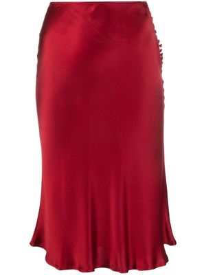 Christian Dior Pre-Owned jupe à ourlet évasé (années 1990) - Rouge