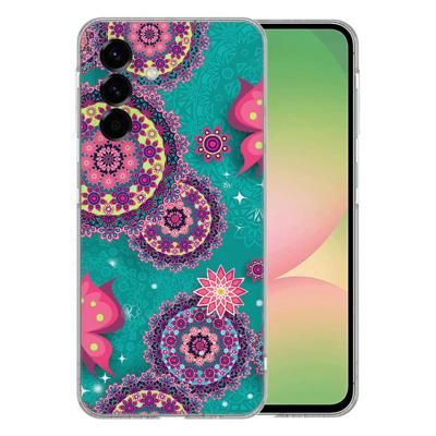 TPU Hoesje Samsung Galaxy A56 - Cirkels en Vlinders Backcover TPU Hoesje Samsung Galaxy A56 - Cirkels en Vlinders Backcover
