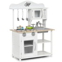 Kinderspeelkeuken Houten Speelkeukenset 60 x 30 x 83 cm Wit