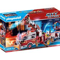 PLAYMOBIL PLAYMOBIL Action Heroes Brandweerwagen: US Tower Ladder 70935