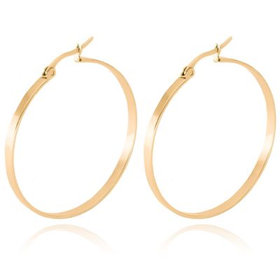 Dames oorringen Cilla Jewels Edelstaal Goudkleurig-60mm