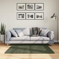 VidaXL Vloerkleed huarte laagpolig zacht wasbaar 120x120 cm bosgroen