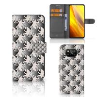 Xiaomi Poco X3 | Poco X3 Pro | Telefoonhoesje | Met pasjeshouder | Salamander Grey