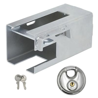 Proplus Aanhanger dissel slot - met een B-Safe discusslot van 70 mm - verzinkt staal - zilver