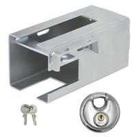 Proplus Aanhanger dissel slot - met een B-Safe discusslot van 70 mm - verzinkt staal - zilver