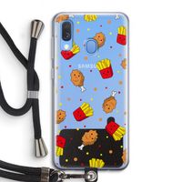 Chicken 'n Fries: Samsung Galaxy A40 Transparant Hoesje met koord