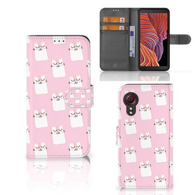 Samsung Galaxy Xcover 5 | Telefoonhoesje | Met pasjeshouder | Sleeping Cats