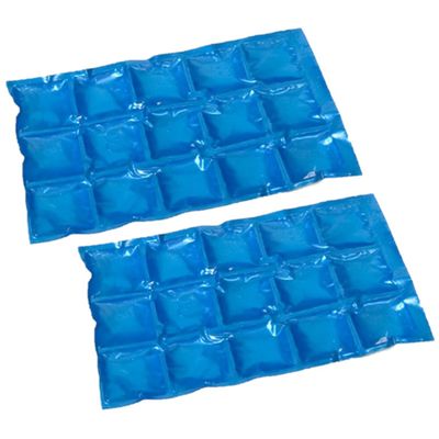 6x stuks herbruikbare flexibele koelelementen icepack 15 x 24 cm