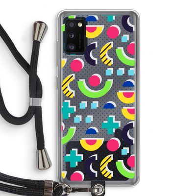 8-bit N°1: Samsung Galaxy A41 Transparant Hoesje met koord