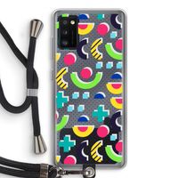 8-bit N°1: Samsung Galaxy A41 Transparant Hoesje met koord