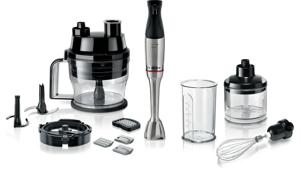 Bosch Haushalt ErgoMaster Serie 6 Staafmixer 1200 W Met maatbeker, Met mixbeker, Multifunctioneel, Met garde, BPA-vrij RVS, Zwart