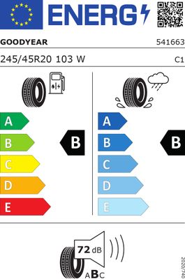Good year F1 asym suv at fp xl 245/45 R20 103W GY2454520WF1ASSUATFX