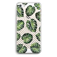 Geometrische jungle: iPhone 5 / 5S / SE Transparant Hoesje