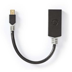 Mini-DisplayPort - HDMI-Kabel | Mini-DisplayPort Male - HDMI-Uitgang | 0,2 m | Antraciet