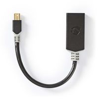 Mini-DisplayPort - HDMI-Kabel | Mini-DisplayPort Male - HDMI-Uitgang | 0,2 m | Antraciet
