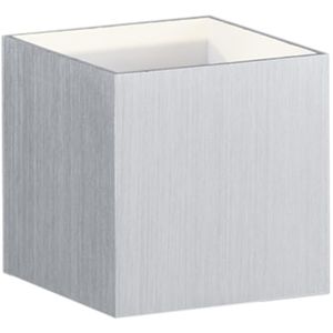 LED Wandlamp - Trion Loacy - 4W - Warm Wit 3000K - Vierkant - Mat Grijs - Aluminium - OSRAM LEDs