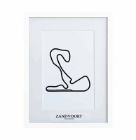 Formule 1 Circuit Zandvoort 3D Print - Wit - thumbnail