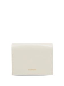 Jil Sander porte-cartes en cuir à logo - Blanc