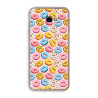 Pink donuts: Samsung Galaxy J4 Plus Transparant Hoesje - thumbnail
