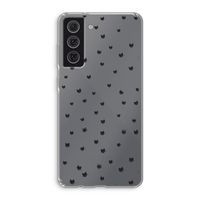 Kleine kattenkopjes: Samsung Galaxy S21 FE Transparant Hoesje