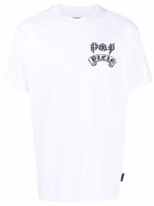 Philipp Plein t-shirt Gothic Plein à logo imprimé - Blanc