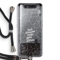 Good stories: Samsung Galaxy A80 Transparant Hoesje met koord