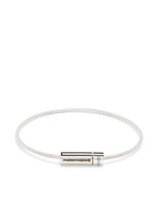 Le Gramme bracelet Le 7g Cable pavé de diamants - Argent