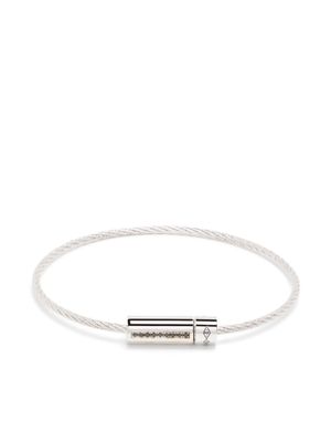 Le Gramme bracelet Le 7g Cable à diamants - Argent