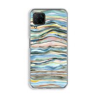 Watercolor Agate: Huawei P40 Lite Transparant Hoesje