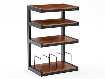 Norstone Esse Hifi Vinyl audio meubel zwart walnoot