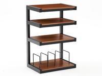 Norstone Esse Hifi Vinyl audio meubel zwart walnoot