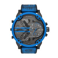Horlogeband Diesel DZ7434 Nylon/perlon Blauw 28mm
