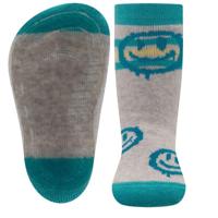 Ewers antislip sokken Stoppi softstep smiley zilvergrijs-29-30