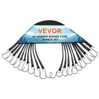 VEVOR spanrubber met haak spantouw bagagerubber expander fiets 10 stuks 61cm