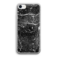 Zwart marmer: iPhone SE 2020 Transparant Hoesje