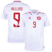 Denemarken Shirt Uit 2024-2025 + Højlund 9