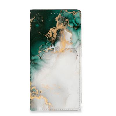 Standcase voor Samsung Galaxy S24 Marmer Groen