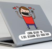 Sticker laptop power point